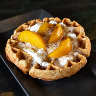 Peach Cobbler Waffle
