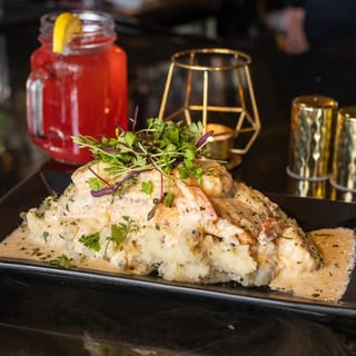 Salmon w/ Shrimp